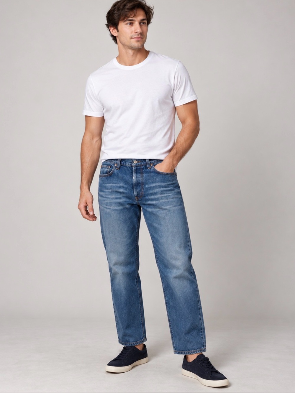 Vintage D&G Dolce & Gabbana Men’s Straight Leg Jeans Faded Blue 32 / IT 46